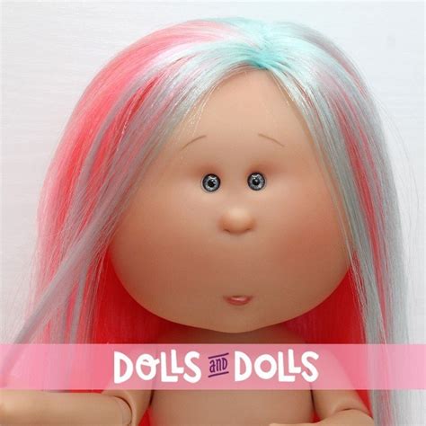 Nines d'Onil doll 30 cm - Mia ARTICULATED - Mia with pink hair and blue ...