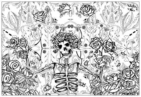 Grateful dead - Psychedelic Coloring Pages