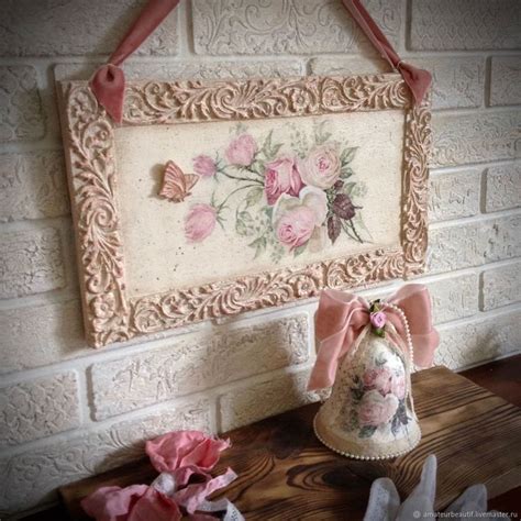 Декоративное панно на стену/интерьерные украшения Vintage roses купить ...