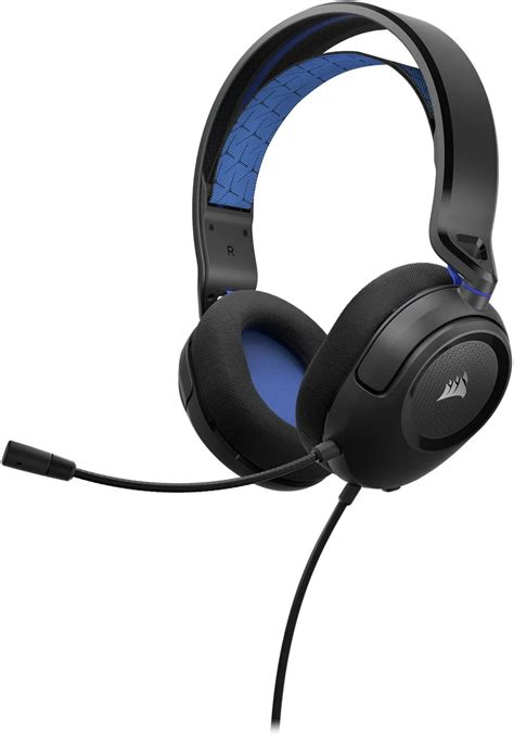 Corsair CA-9011383-AP HS35 V2 Wired Multi-Platform Carbon Black & Blue ...
