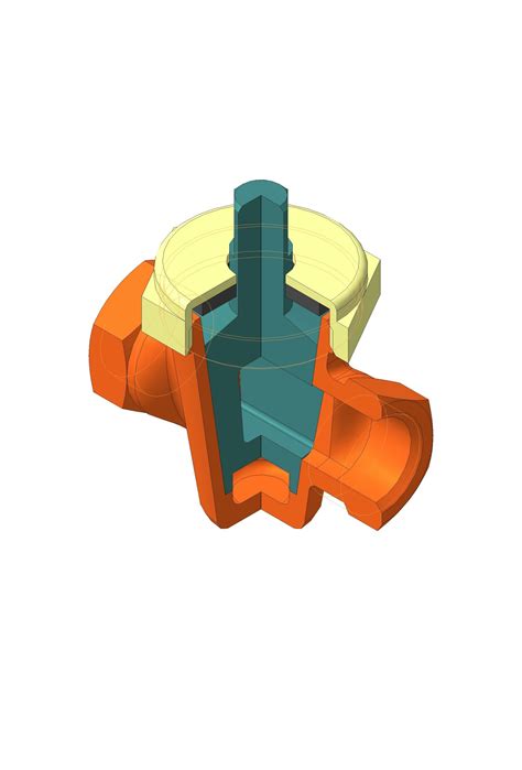 Кран пробковый проходной конусный. резьба G 1/2 - Чертежи, 3D Модели ...