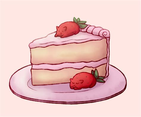 Anime Birthday Cake Drawing