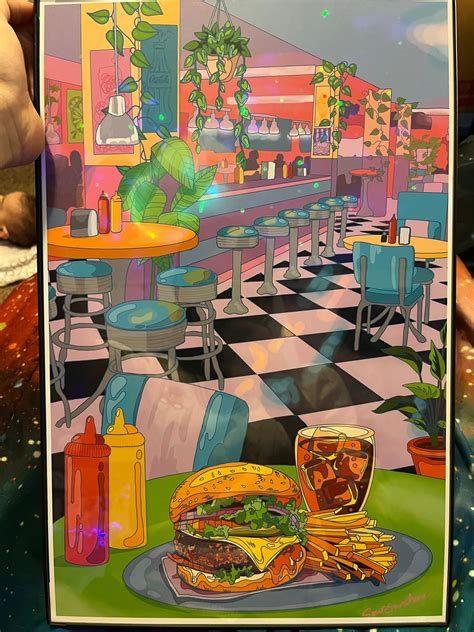 80's Diner Art Print - Etsy