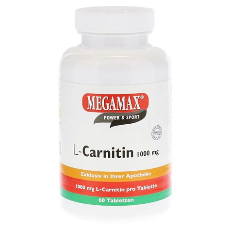 L-CARNITIN 1000 mg Megamax Tabletten 60 Stück | medpex