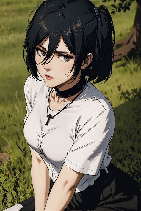 ArtStation - Goth Mikasa Ackerman from the future (Attack on Titan) (9