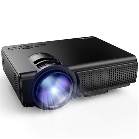 Projector, TENKER Q5 LED Mini Movie Projector Support 1080P HDMI USB TF ...