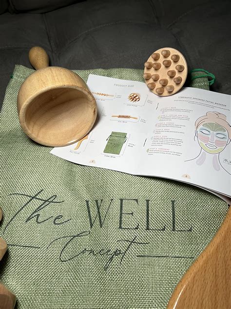 Amazon.com: The Well Concept - 5 PCS Premium Wood Therapy Massage Tools