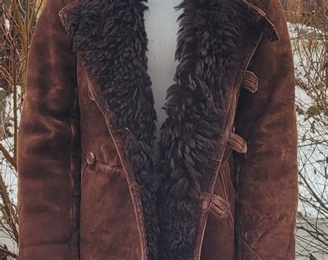 Vintage Rare Fur Coat Natural Sheepskin USSR Army - Etsy