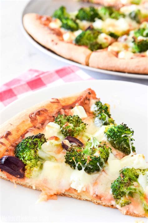 Broccoli Pizza (Easy Recipe) | Hello Little Home