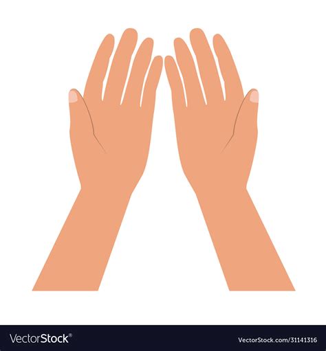 pair hands    gesture royalty  vector