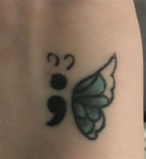 Semicolon Tattoo | Paw print tattoo, Semicolon tattoo, Tattoos
