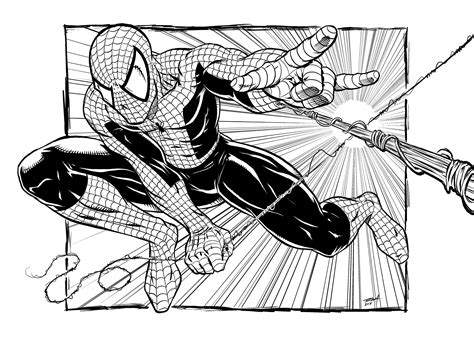 sketch easy spider man drawing