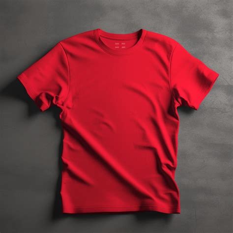 Premium AI Image | Red Tshirt Mockup Shirt mockup set red tee shirt ...