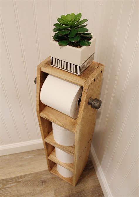 30+ Rustic Toilet Paper Storage