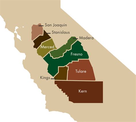 Map Of Central California Printable Maps - Bank2home.com