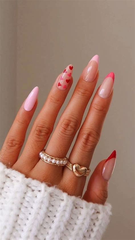 Идеи маникюра | форма миндаль | длинные ногти | Oval nails, Simple ...