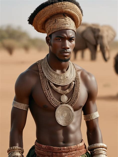 premium  ai images gorgeous year  african man wearing toghu
