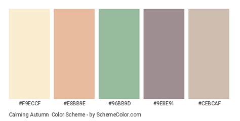 Calming Autumn Color Scheme » Brown » SchemeColor.com
