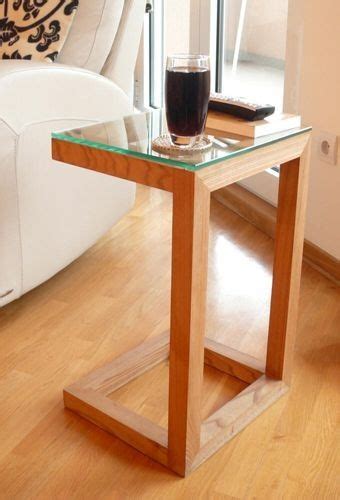 Прикроватный столик со стеклом | Mesas de madera, Muebles hogar ...