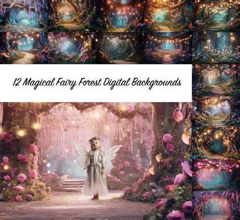 20 Magical Fairy Forest Backgrounds Digital Backgrounds - Etsy