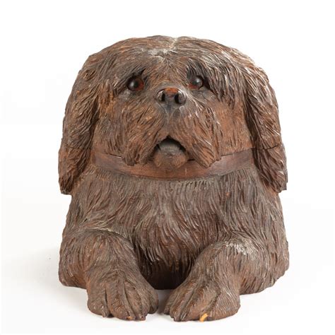 Black Forest Dog Humidor | Cottone Auctions