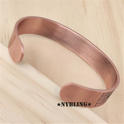 PURE Magnetic Copper Bracelet Arthritis Pain Therapy Cuff Free Mason