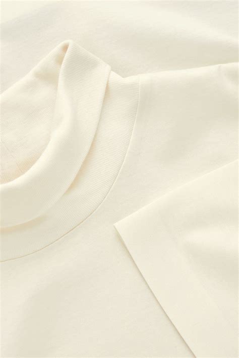 ФУТБОЛКА СВОБОДНОГО КРОЯ С ВОРОТНИКОМ-СТОЙКОЙ | Cut sweatshirts, Modern ...