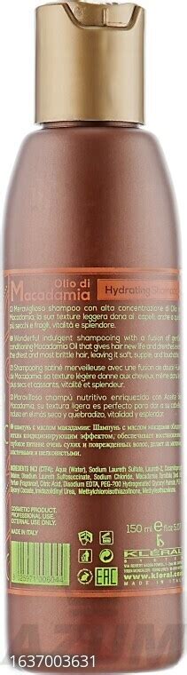 Kleral System Увлажняющий шампунь с маслом макадамии Hidrating Shampoo ...