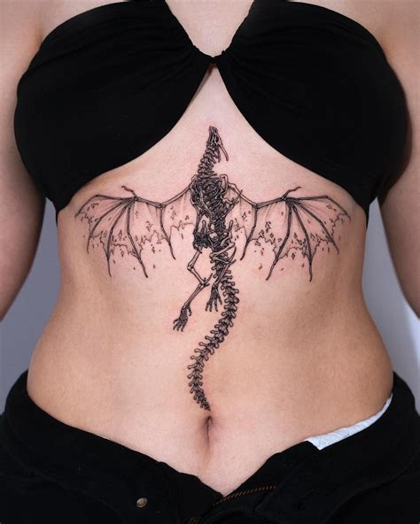 Woman Stomach Tattoos