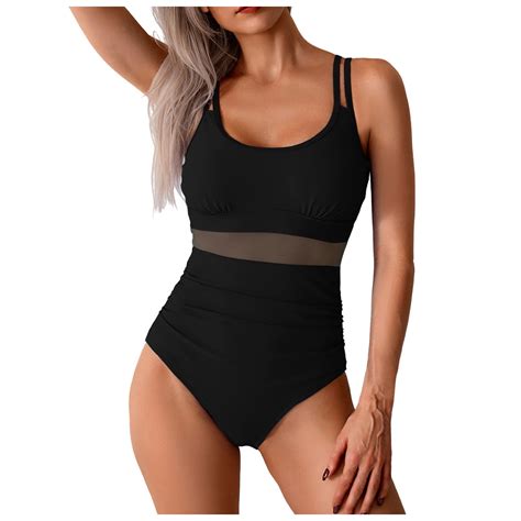 Gibobby Women Tummy Control One Piece Swimsuit - Push Up Bathing Suit