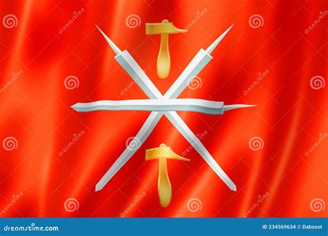 Tula State - Oblast - Flag, Russia Stock Illustration - Illustration of ...