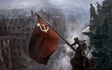 Флаг СССР обои 1920x1200.