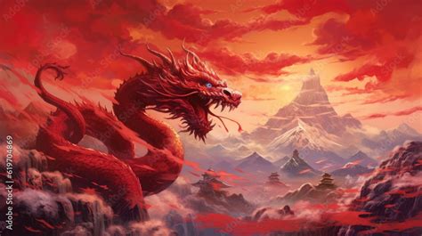 Chinese illustration of dragon flying , HD, Background Wallpaper ...