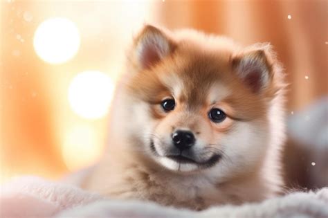 Premium AI Image | A puppy with a fluffy coat on