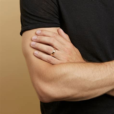 men's gold wedding bands 10k 3