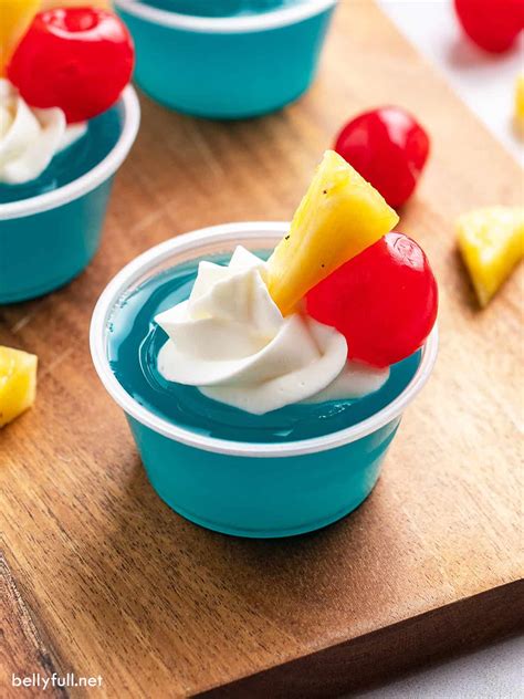 Blue Hawaiian Jello Shots - Belly Full