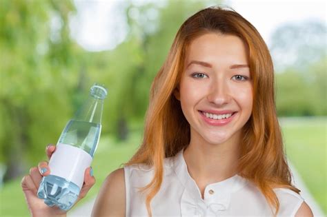 Premium Photo | Picture of beautiful woman with bottle of water