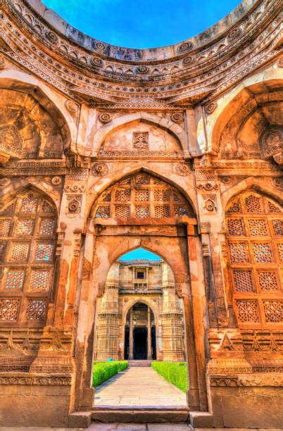 champaner pavagadh archaeological park stock  pictures