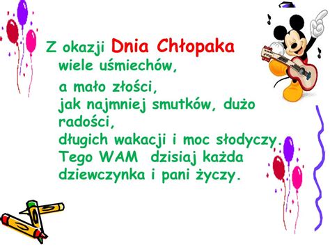 Zielone życzenia na dzień chłopaka - Życzenia na GifyAgusi.pl