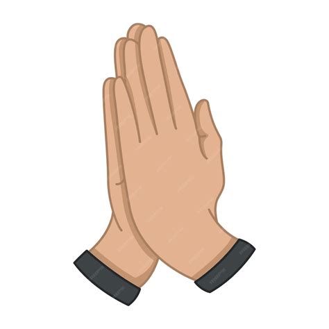 premium vector hands folded  prayer
