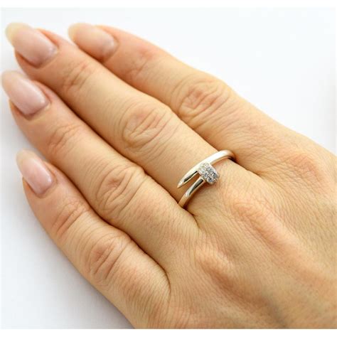 Кольцо гвоздь Cartier (849877) | Серебряные кольца | Silver Club