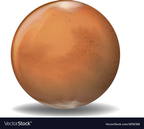 Planet mars Royalty Free Vector Image - VectorStock