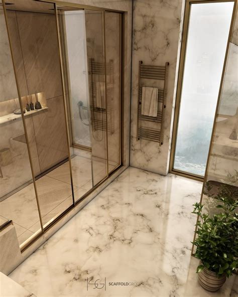 Роскошная мраморная ванная комната с золотыми акцентами | Bathroom ...