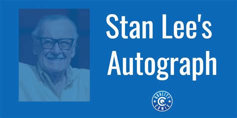 Stan Lee Autograph: What It's Worth And What It's Sold For