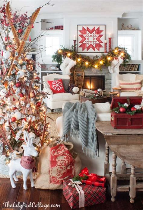 Cozy Ski Lodge Inspired Christmas Tour - The Lilypad Cottage