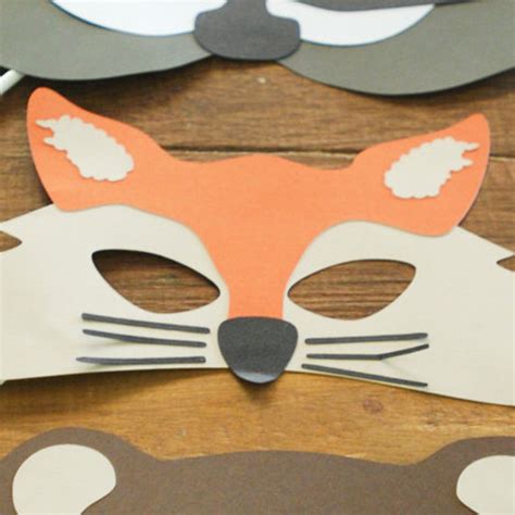 Woodland Animal Masks Woodland Baby Shower Photo Props - Etsy
