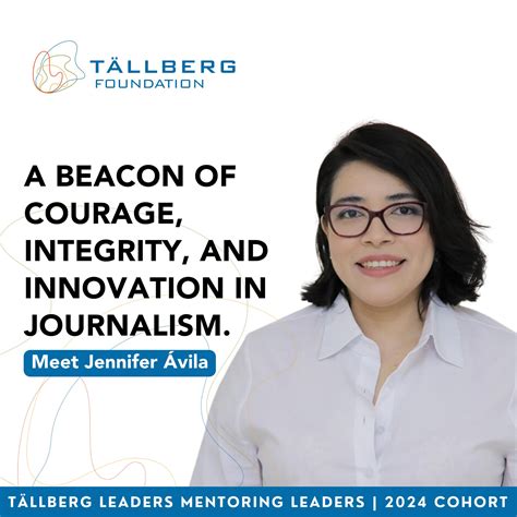 Jennifer Ávila is one of the TLML... - Tällberg Foundation