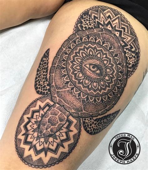 Mandala Sea Turtle by Joseph Haefs Reverent Tattoo Las Vegas NV ...