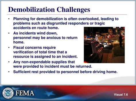 PPT - Unit 7: Demobilization, Transfer of Command, Closeout, and ...