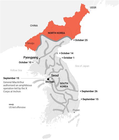 The Korean war visually explained: history, maps, casualties, military
